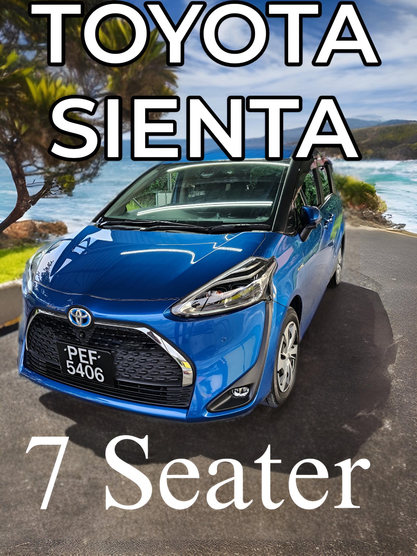 Car Rental-Toyota Sienta- 7 Seater